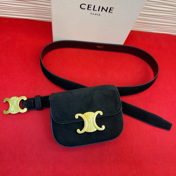 CE 2026 Triomphe Belt Bag 25mm Suede