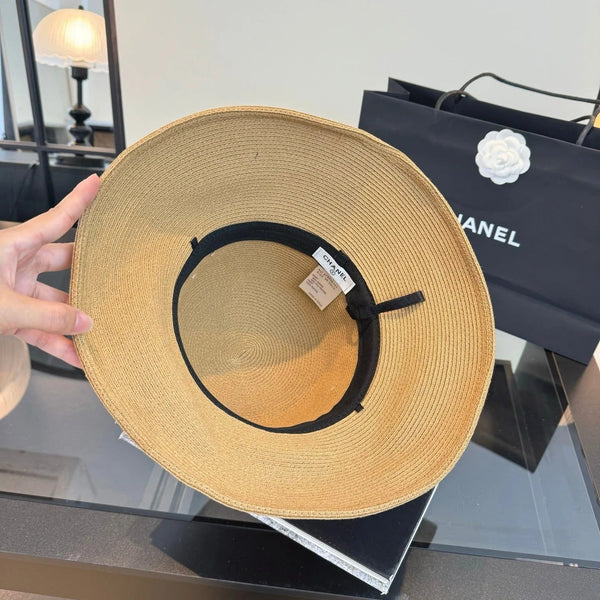 CC Bow Pearl Straw Hat 400895