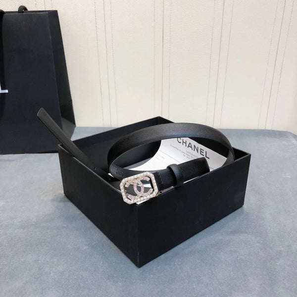 CC 2026 Pearl Buckle Belt 20mm Leather
