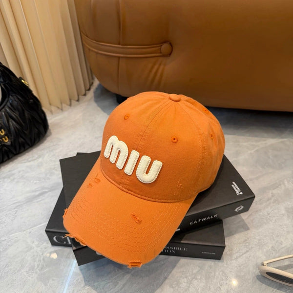 Miu Logo Hat Cotton 401100