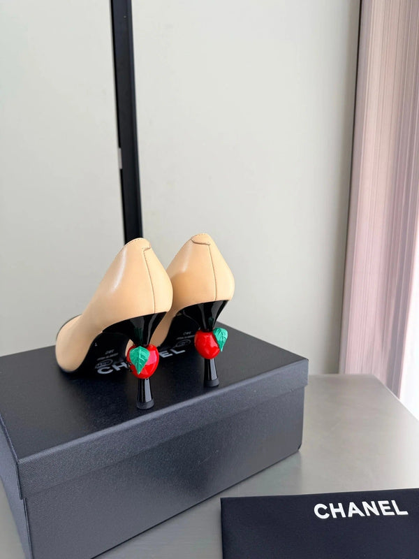 CC 2026 Little Red Apple Heel Pump 85mm Lambskin 929469