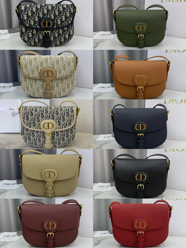 CD 2026 Bobby Bag 22cm Multicolors Fabric and Grained Calfskin