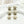 CC Light Gold Double C 3 Star Earrings