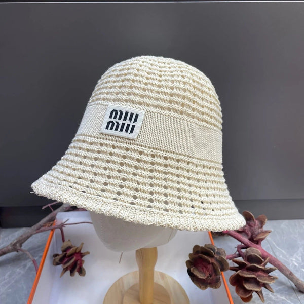 Miu Knitted Bucket Hat 214532