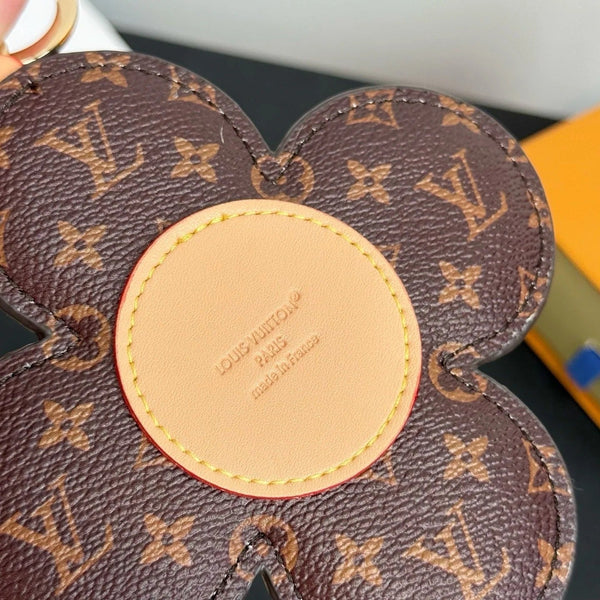 LV Vivienne Head Bag Charm in Monogram Brown Canvas