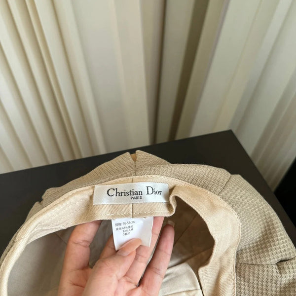 CD Beret Beige Cotton 425673