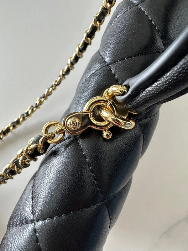 CC 2026 Long Top Handle Clutch 25cm Lambskin