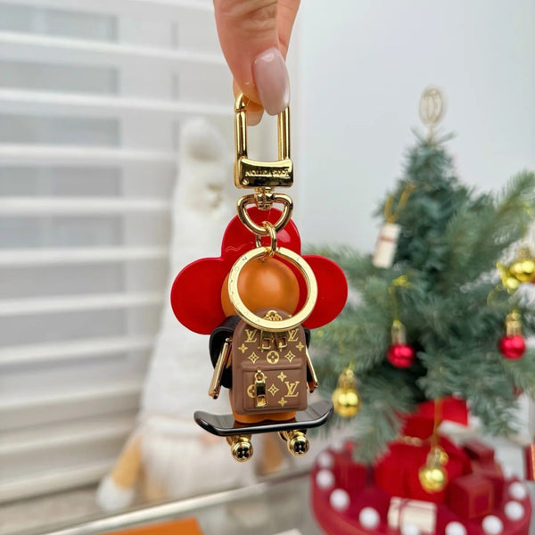 LV Vivienne Skateboarder Bag Charm