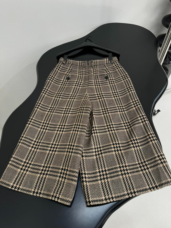 YSL 25S STRIPED STRAIGHT-LEG PANTS STYLE 228