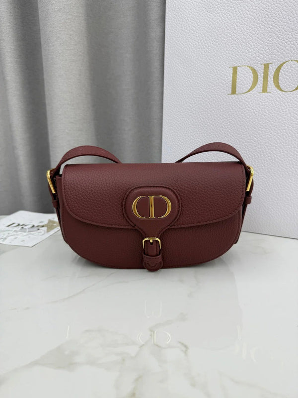 CD 2026 Bobby East-West Bag 21cm Multicolors Fabric and Grained Calfskin