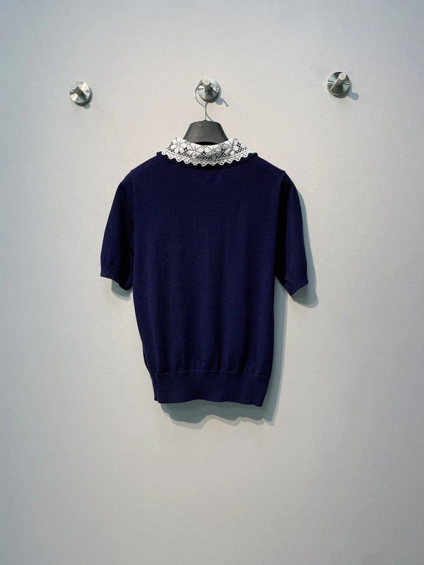 Miu 2026 Polo Shirt Wool 371434