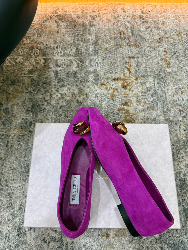 JC 26s Margot Ballet Flat Orchid Suede 996480