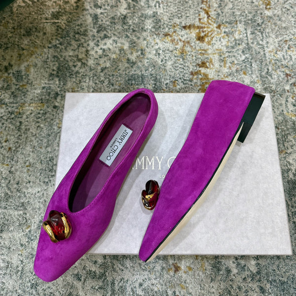 JC 26s Margot Ballet Flat Orchid Suede 996480