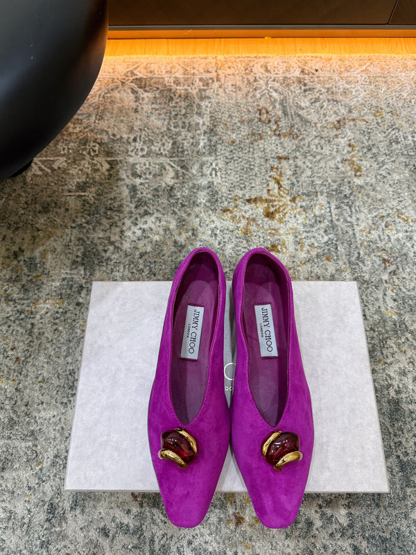 JC 26s Margot Ballet Flat Orchid Suede 996480