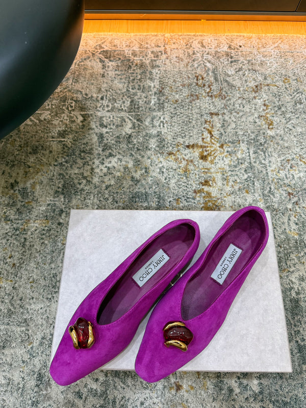 JC 26s Margot Ballet Flat Orchid Suede 996480