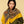 HM 25s Velvet Square Scarf 140cm Yellow Brown Cashmere 976217