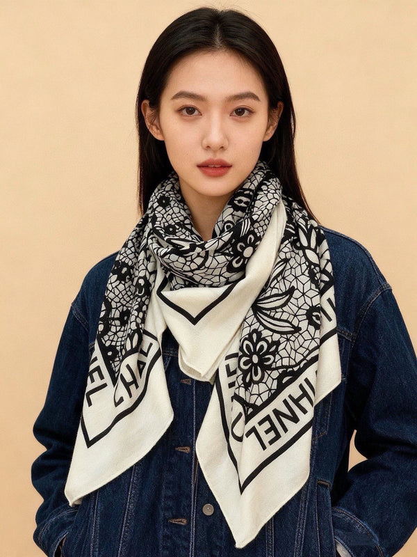 CC 26s Scarf 140 In Cashmere Silk 306134