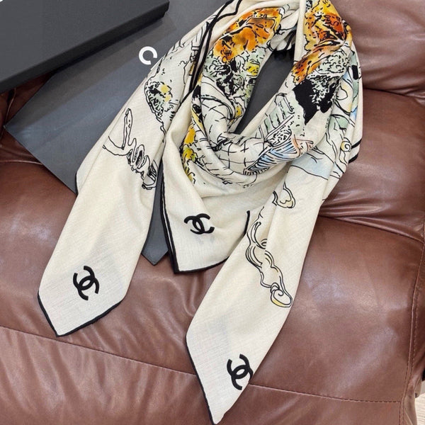 CC 26s Scarf 140 In Cashmere Silk 309324