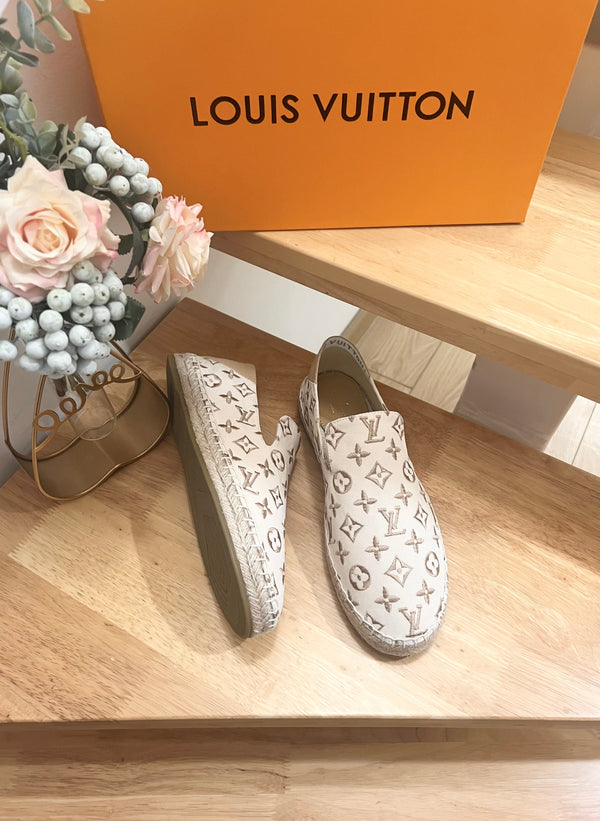 Bidart Slip-On Loafer Beige Monogram canvas 240631