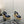 PEEP-TOE THICK SOLE SANDALS IN NAVY BLUE PATENT LAMBSKIN