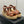 PEEP-TOE THICK SOLE SANDALS IN PERU BROWN PATENT LAMBSKIN