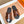 HM Men's Izmir Slide Orange Black Cowhide 743930