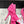 KNIFE KNOT 95MM PUMP IN BRIGHT PINK STRETCH CUPRO AND NYLON JERSEY
