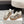 MM Platform German Training Shoes 50mm Warm Taupe Suede Sheepskin Fur 558417