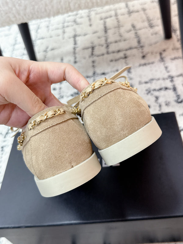 CC Cruise 25/26 Moccasins Warm Taupe White Suede