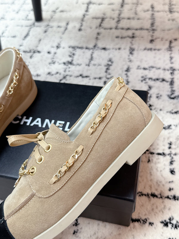 CC Cruise 25/26 Moccasins Black Light Taupe Suede