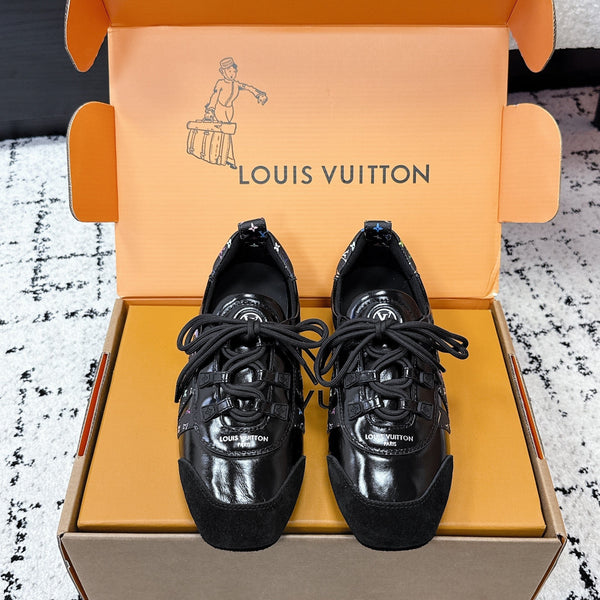 LV Sneakerina Sneaker Black Patent Leather 616967