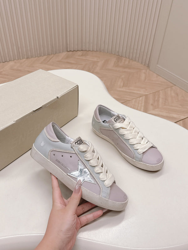 Golden Goose 2025 Sneaker Light Purple Gray mix Silver Cowhide 426916