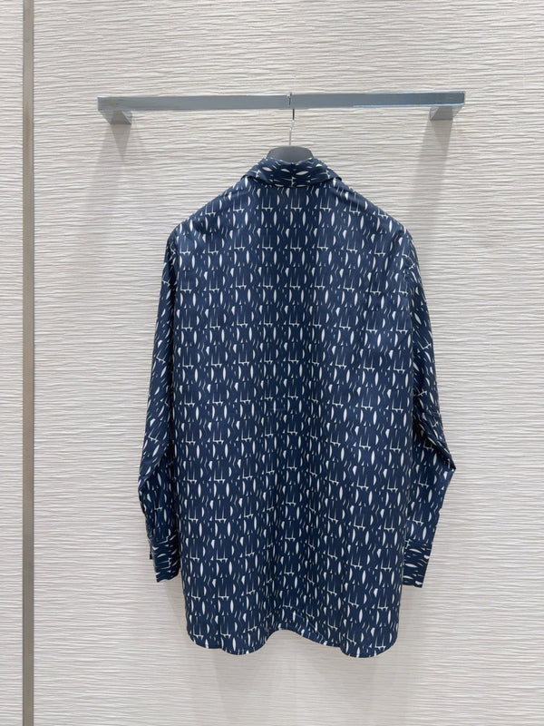CD 25 Miss Dior Shirt Blue Polyester