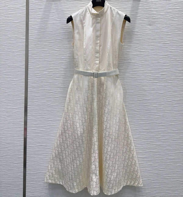 CD Vest Dress Ivory Polyester 394950