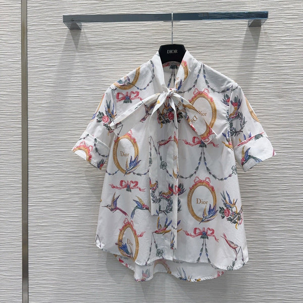 CD 26s Qixi Blouse Cream Cotton 414413