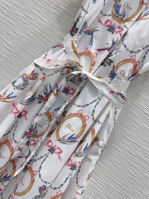 CD 26s Qixi Dress White Cotton 414405