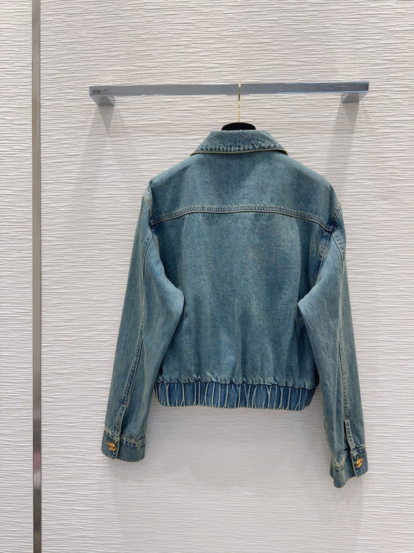CC 2026 Large Double C Jacket Blue Cotton 426352