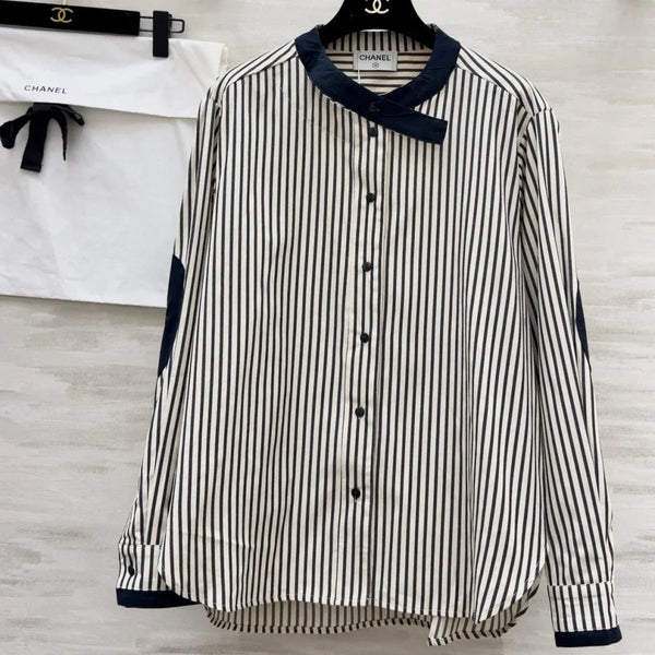 CC 2026 Striped Shirt Black White Blue Cotton 391144