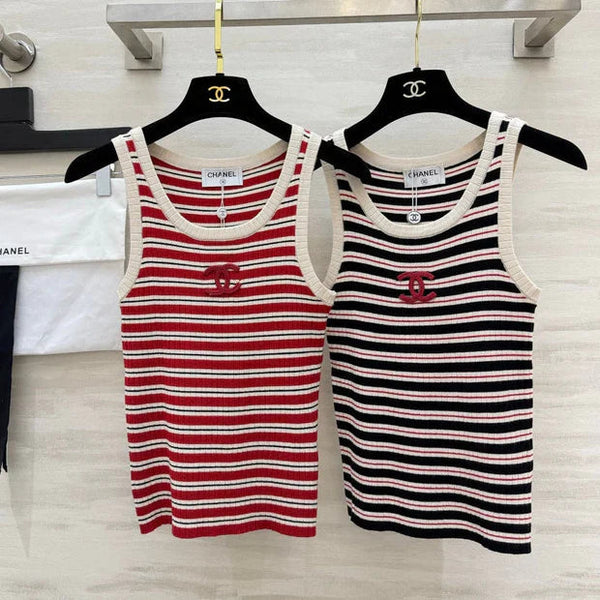 CC 2026 Knit Vest Stripes Wool 402251