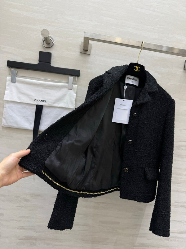 CC 26s Jacket in Black Tweed 414173