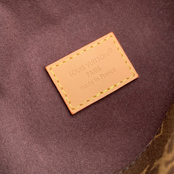 LV 2025 Pochette Mia Camel Brown Leather Canvas 346572