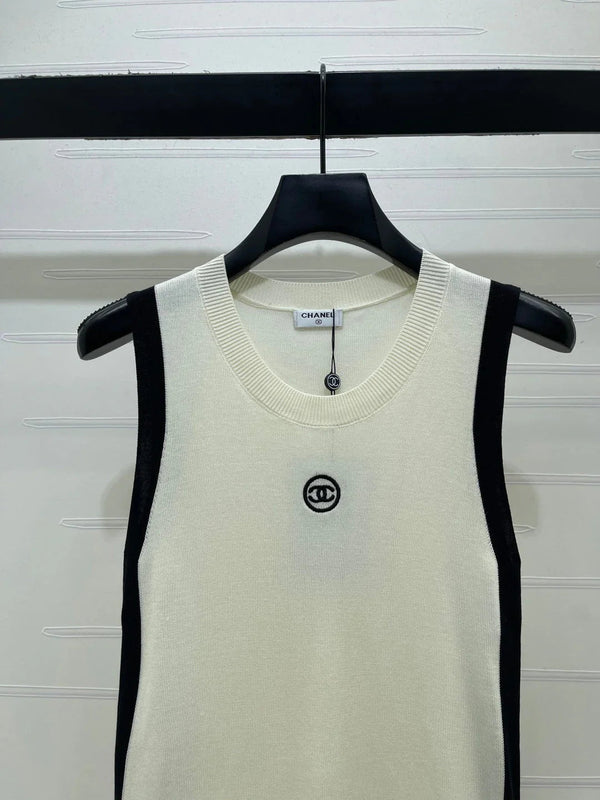 CC 2026 Color-blocked Knit Vest Tencel 390651