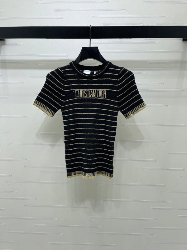 CD 26s Short-Sleeved Top Wool Acrylic Nylon Polyester 401611