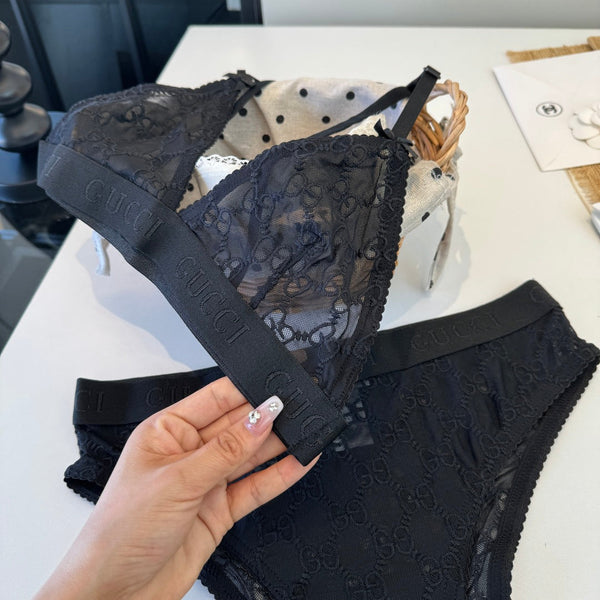 GG 26s Two-Piece Bikini Black Lace 201805