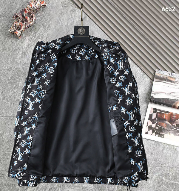 LV HOODED JACKET BLACK MONOGRAM 238982