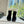 CC 2025 Short Snow Boot Black White Suede Wool 548926