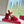 Valentino Fawcette Platform Sandal Red Suede 702296