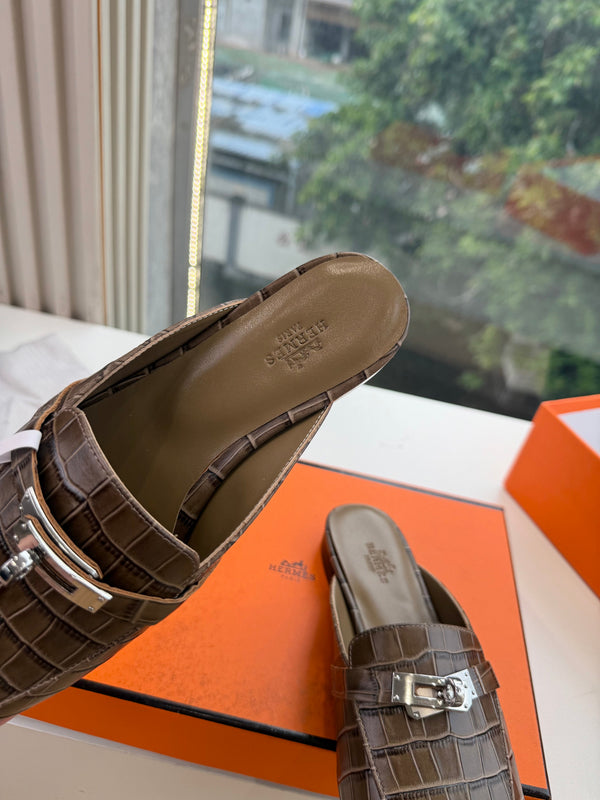 HM 26s Destin Mule Écorce Crocodile Leather 967705