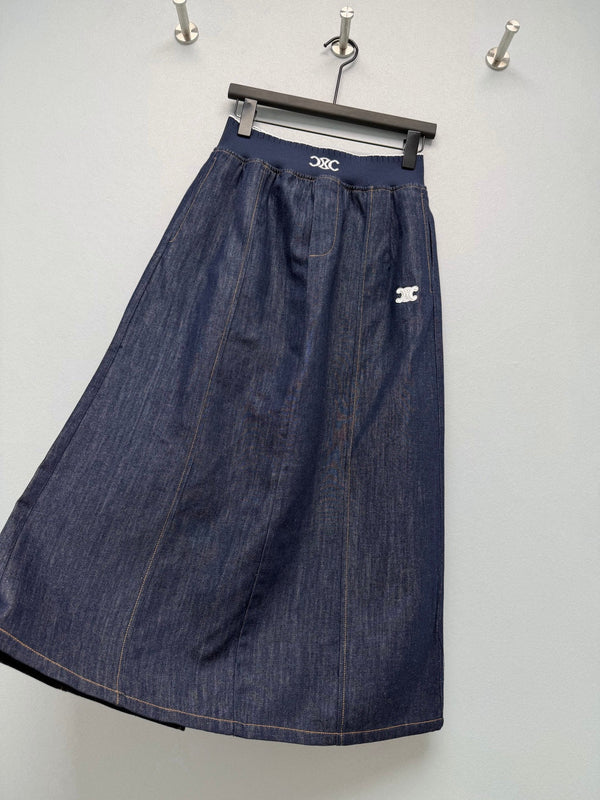 CL 26s Waist Skirt Dark Blue Denim 399305
