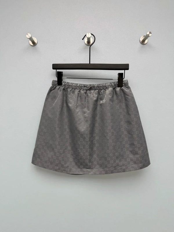 GG 26s Jacquard A-Line Mini Skirt Polyester 425207